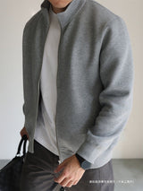 Men’s Zip Up Cardigan in Minimal Knitwear Style | Casual Everyday Sweater