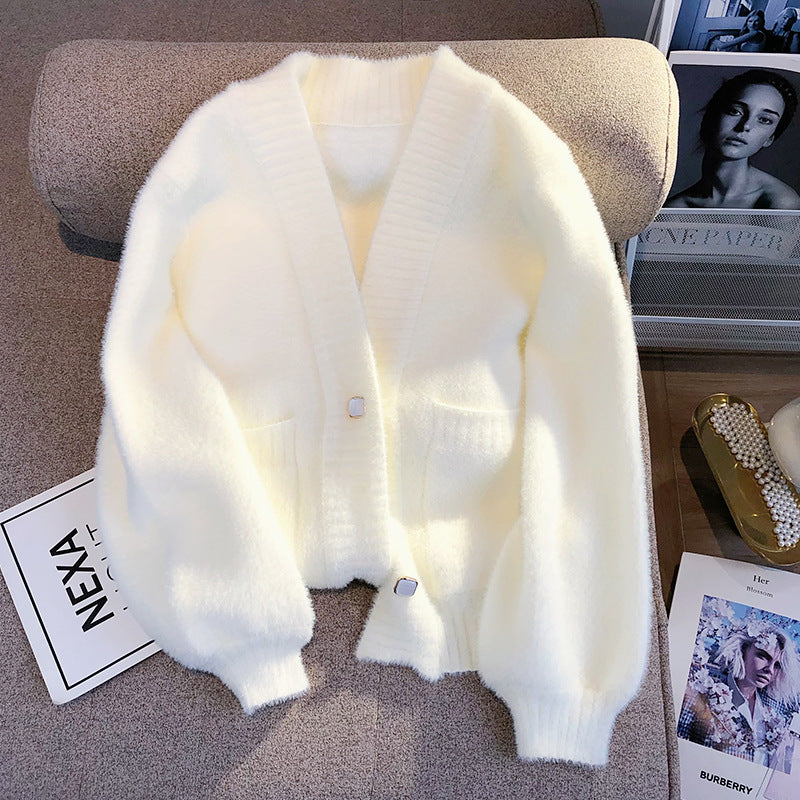 Women’s Knit Cardigan with V Neck Button Front | Soft Ladies Cardigan Sweater