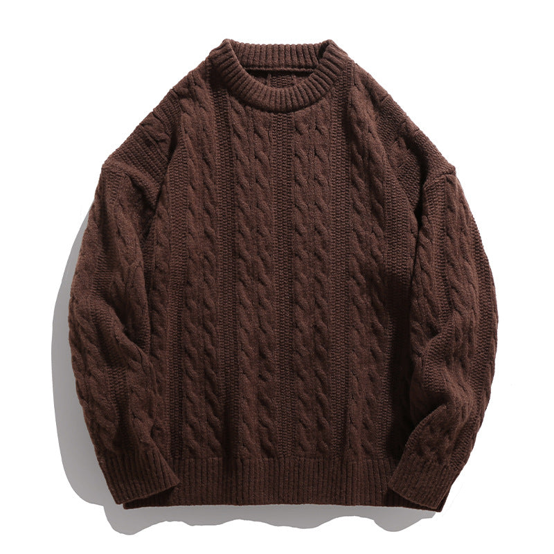 Men’s Cable Knit Sweater in Classic Winter Style | Warm Knitted Jumper