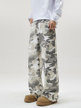 Men’s Cargo Jeans in Loose Fit Streetwear Style | Baggy Camo Trousers