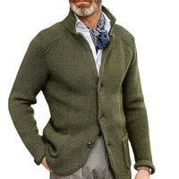 Men’s Knitted Cardigan in Smart Casual Style | Classic Button Up Sweater