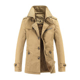 Men’s Trench Coat in Classic Long Style | Smart Casual Overcoat for All Seasons
