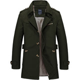 Men’s Trench Coat in Classic Long Style | Smart Casual Overcoat for All Seasons