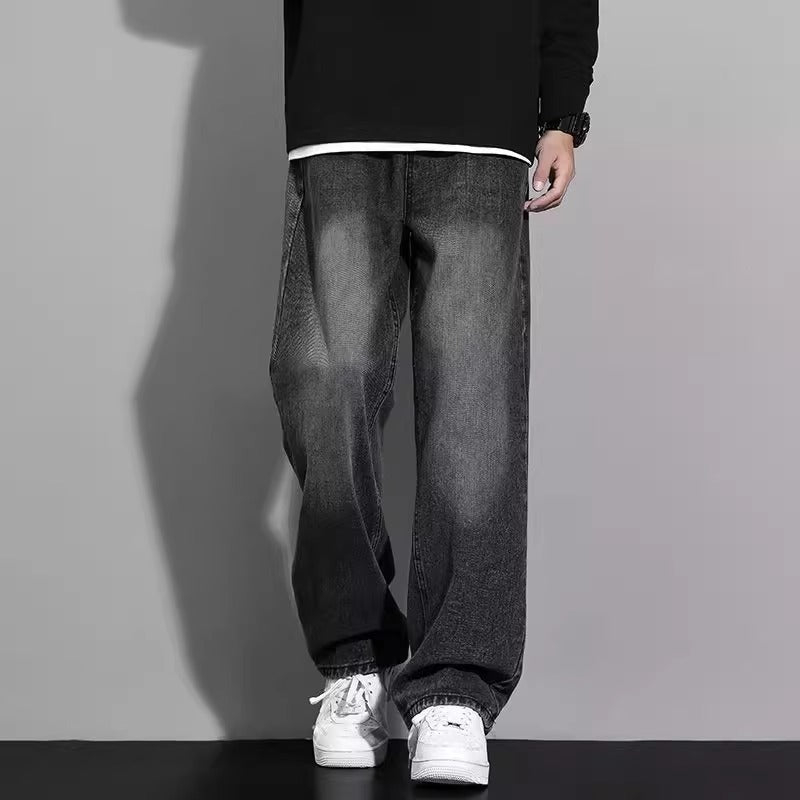 Men’s Baggy Jeans in Washed Streetwear Style | Loose Fit Denim Trousers