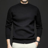 Men’s Wool Sweater in Classic Crew Neck Style | Warm Knitted Jumper