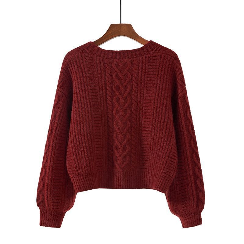 Women’s Chunky Knit Cardigan with V Neck | Warm Ladies Cardigan Sweater