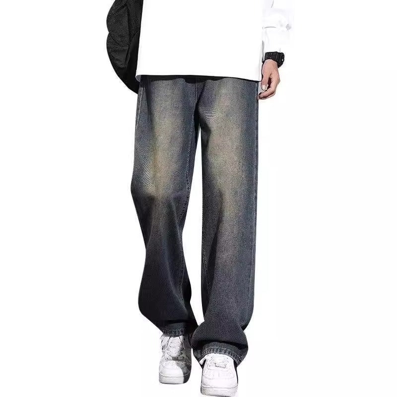 Men’s Baggy Jeans in Washed Streetwear Style | Loose Fit Denim Trousers