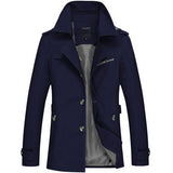 Men’s Trench Coat in Classic Long Style | Smart Casual Overcoat for All Seasons