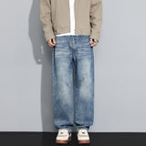 Men’s Straight Leg Jeans in Loose Fit | Classic Durable Denim Trousers
