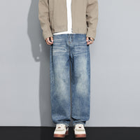 Men’s Straight Leg Jeans in Loose Fit | Classic Durable Denim Trousers