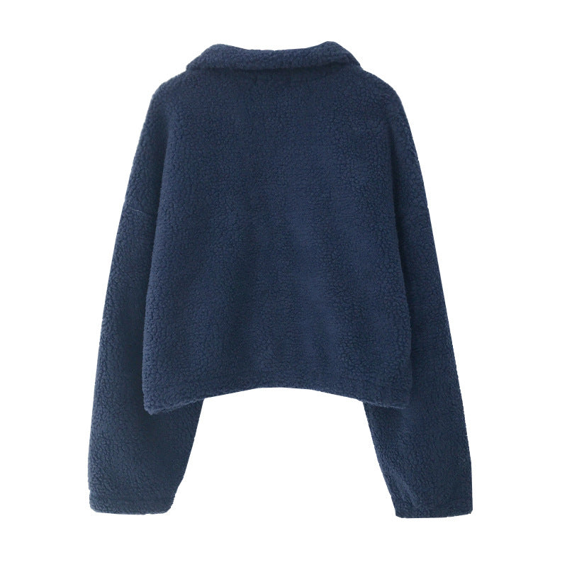 Women’s Fleece Jacket in Fluffy Oversized Style | Warm Winter Coat
