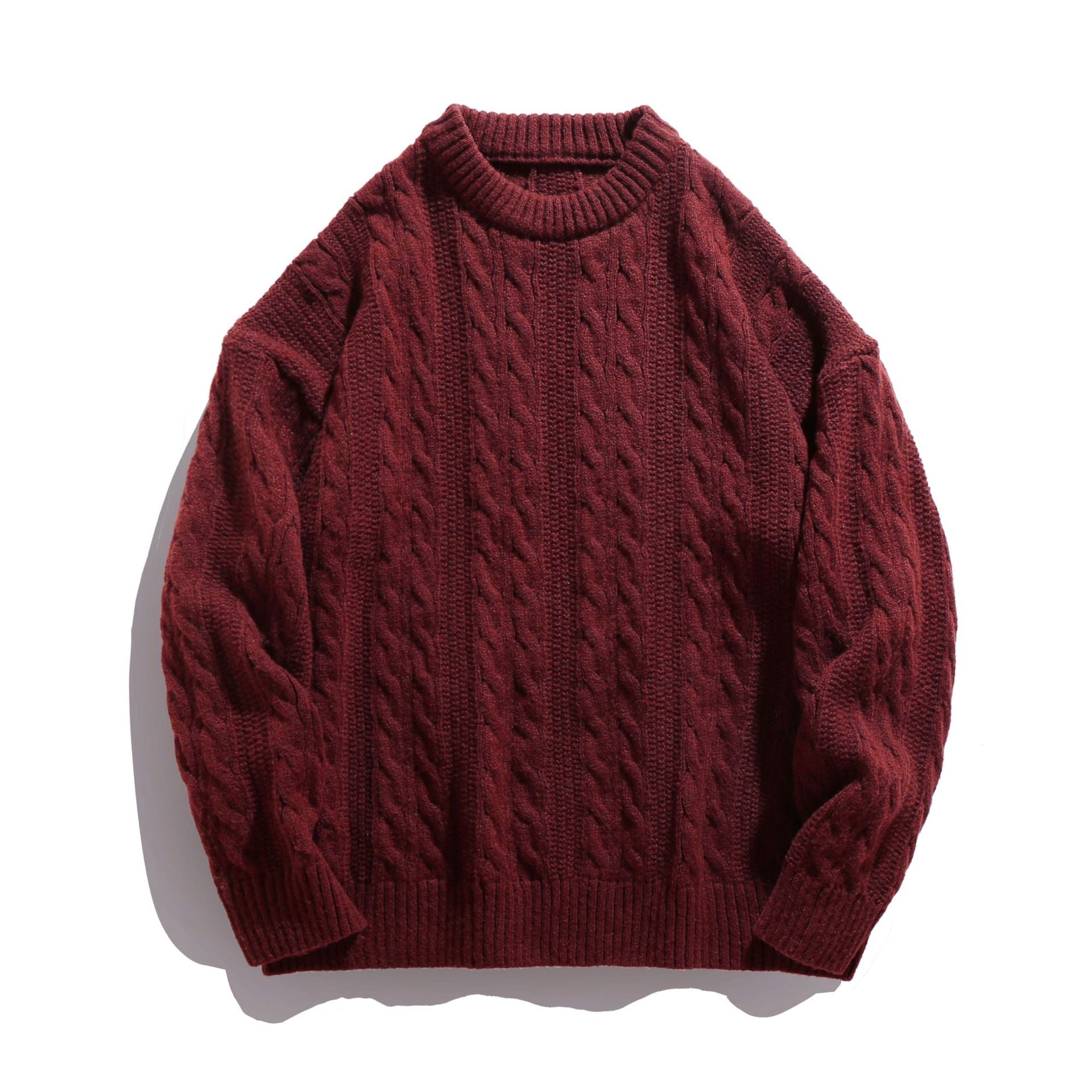Men’s Cable Knit Sweater in Classic Winter Style | Warm Knitted Jumper