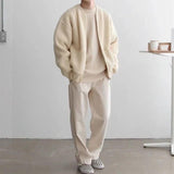 Men’s Zip Up Cardigan Vest in Minimal Knitwear Style | Casual Sleeveless Sweater