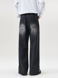 Men’s Baggy Jeans in Washed Vintage Style | Loose Fit Denim Trousers