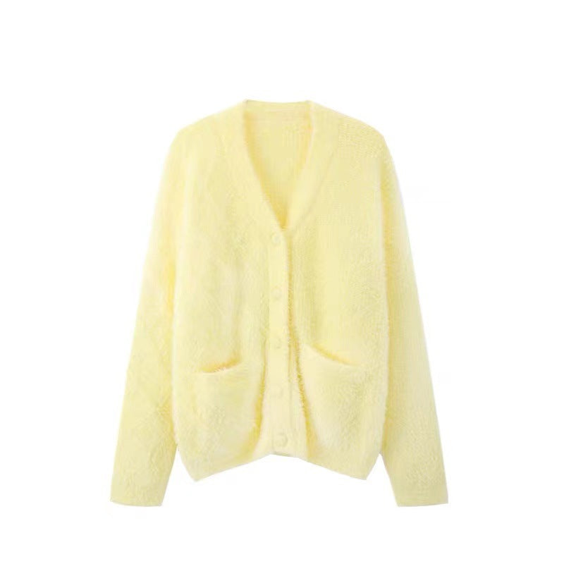Women’s Cardigan in Soft Knitwear Style | Ladies V Neck Jumper