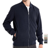Men’s Autumn and Winter Jacket with Zip Front | Casual Warm Bomber Jacket