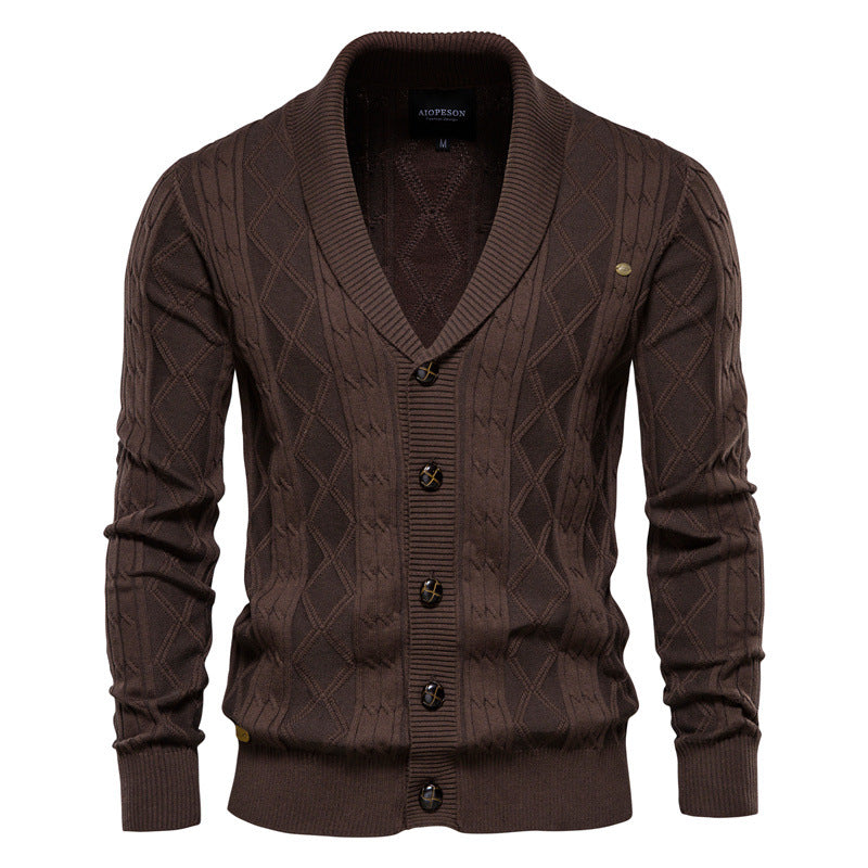 Men’s Cardigan in Knitted Sweater Style | Casual Button Up Jumper