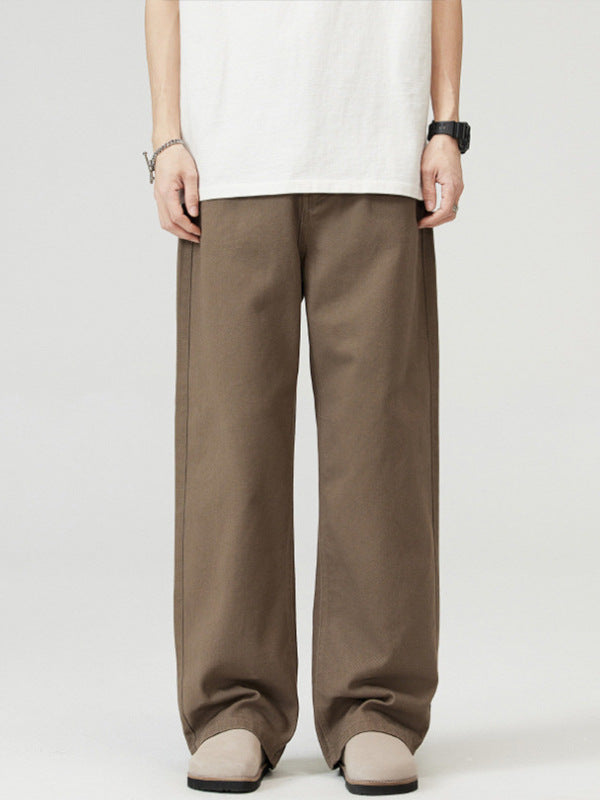 Men’s Loose Fit Jeans in Minimal Streetwear Style | Wide Leg Casual Trousers