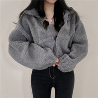 Women’s Fleece Jacket in Fluffy Oversized Style | Warm Winter Coat