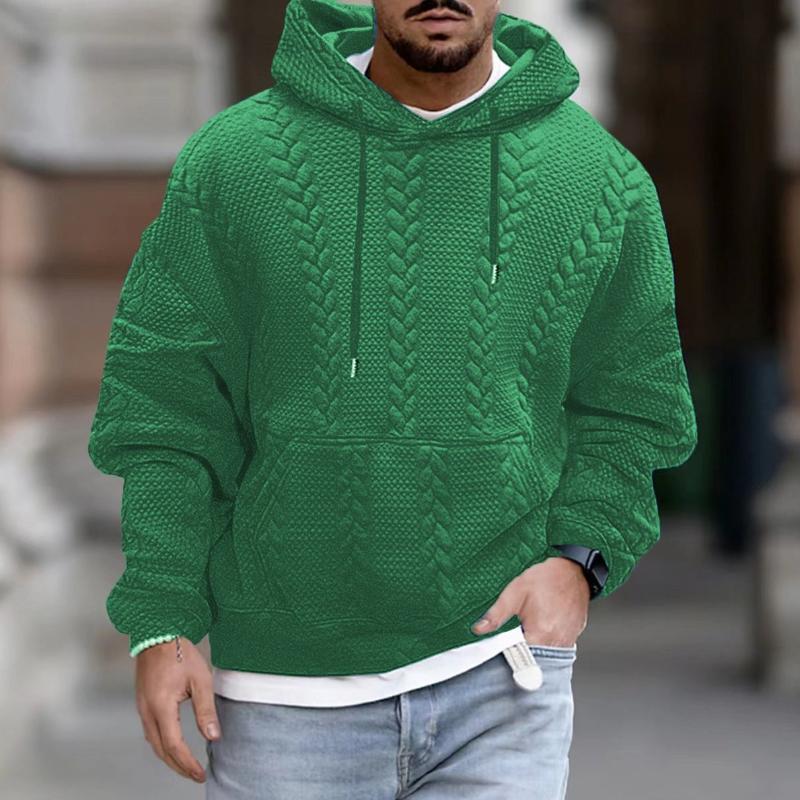Men’s Printed Hoodie in Relaxed Streetwear Style | Casual Knit Sweatshirt