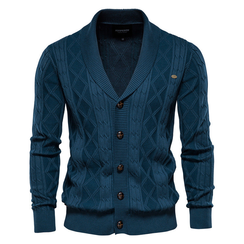 Men’s Cardigan in Knitted Sweater Style | Casual Button Up Jumper