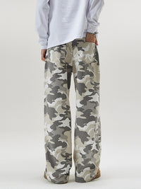 Men’s Cargo Jeans in Loose Fit Streetwear Style | Baggy Camo Trousers
