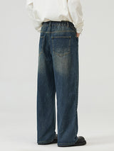 Men’s Loose Fit Jeans in Casual Streetwear Style | Wide Leg Denim Trousers
