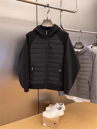 Men’s Puffer Jacket with Hood in Casual Winter Style | Warm Quilted Coat