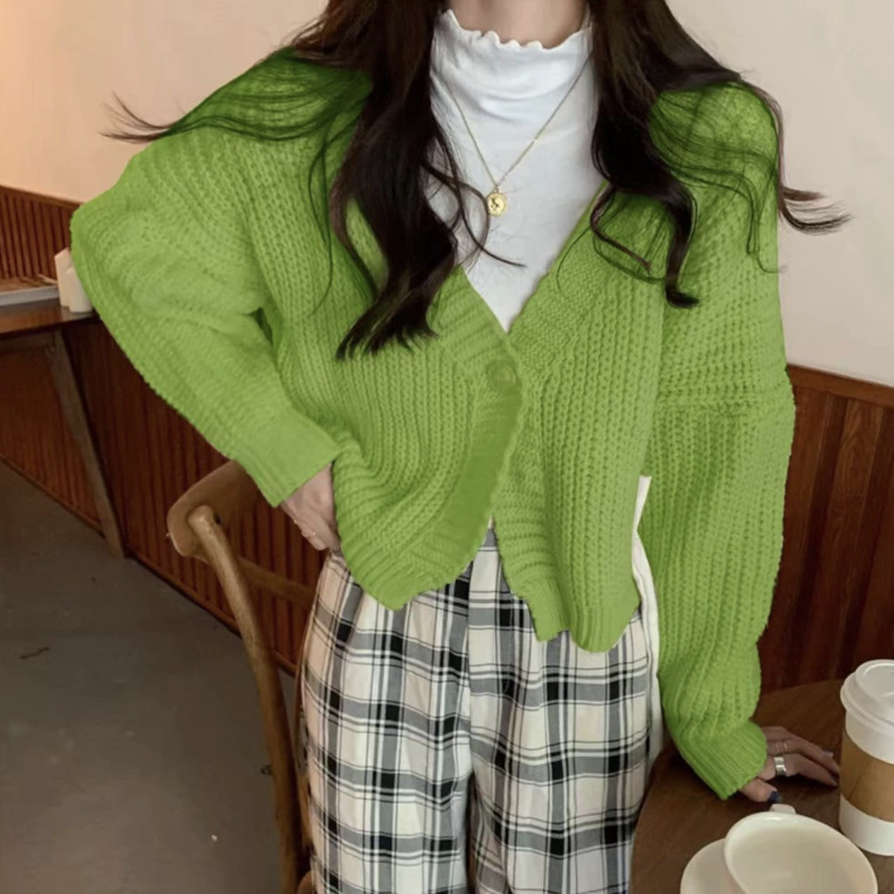 Women’s Knit Cardigan in Casual Jumper Style | Ladies Button Up Cardigan