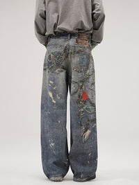 Men’s Baggy Jeans in Vintage Streetwear Style | Loose Fit Denim Trousers