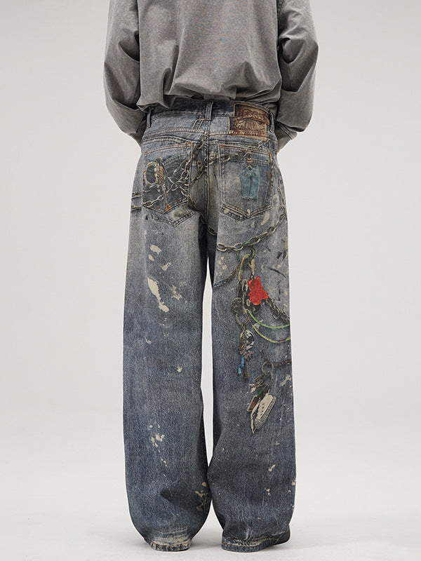 Men’s Baggy Jeans in Vintage Streetwear Style | Loose Fit Denim Trousers
