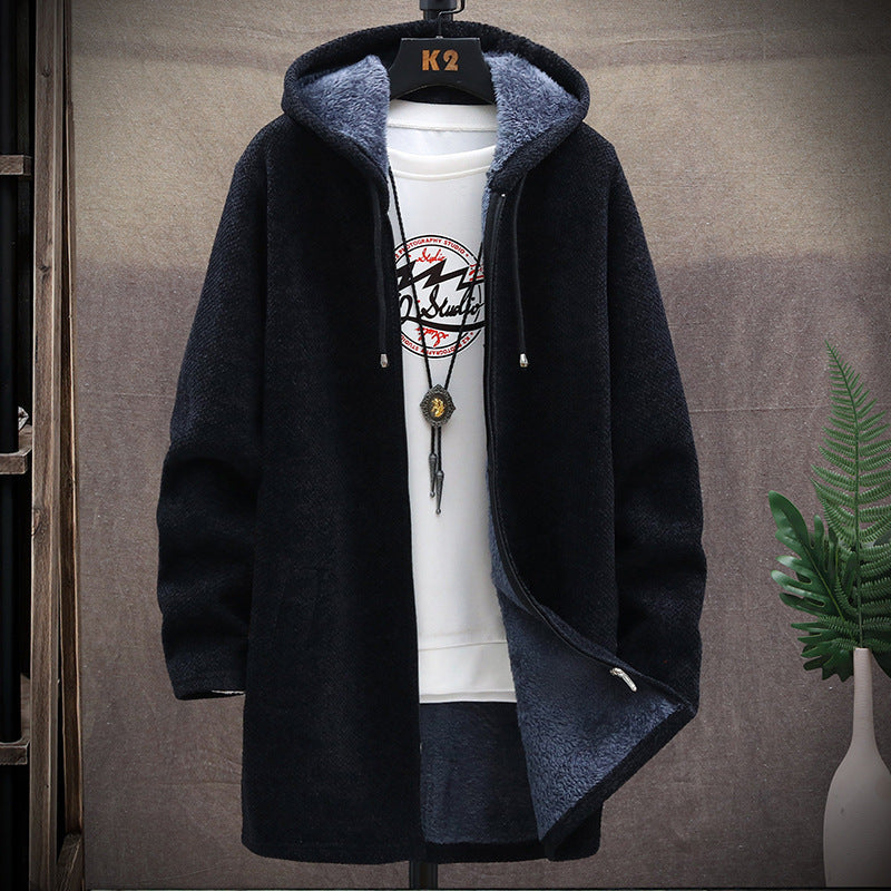 Men’s Long Jacket in Overcoat Style | Casual Winter Coat for Men