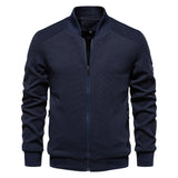 Men’s Autumn and Winter Jacket with Zip Front | Casual Warm Bomber Jacket