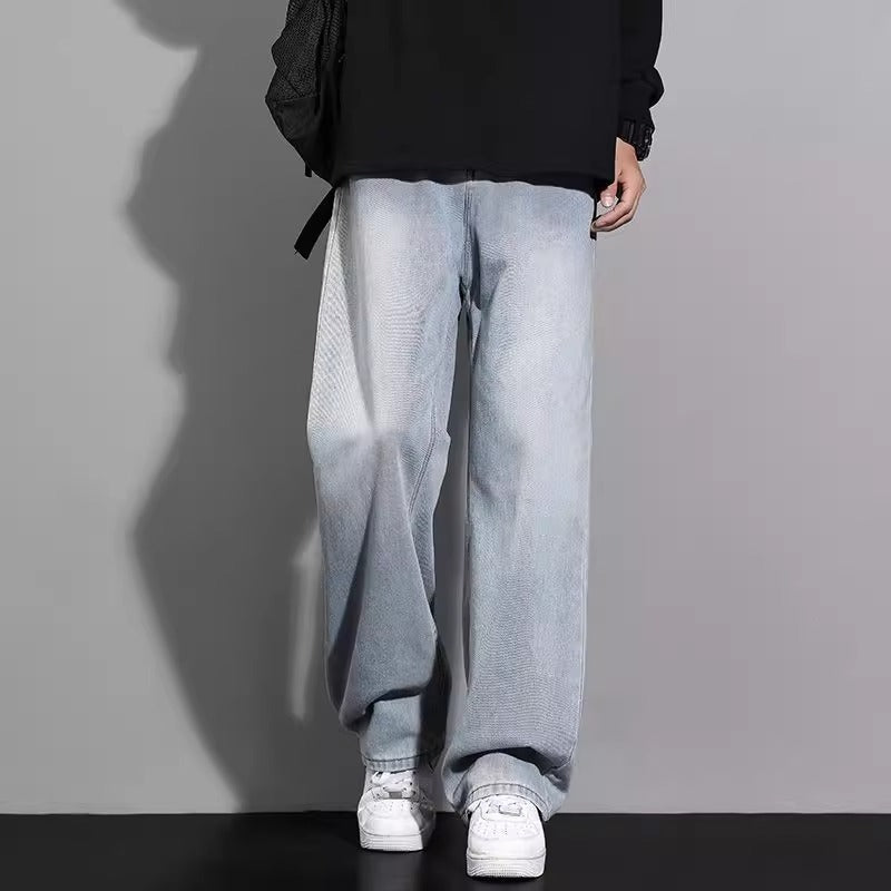 Men’s Baggy Jeans in Washed Streetwear Style | Loose Fit Denim Trousers
