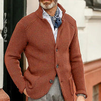 Men’s Knitted Cardigan in Smart Casual Style | Classic Button Up Sweater