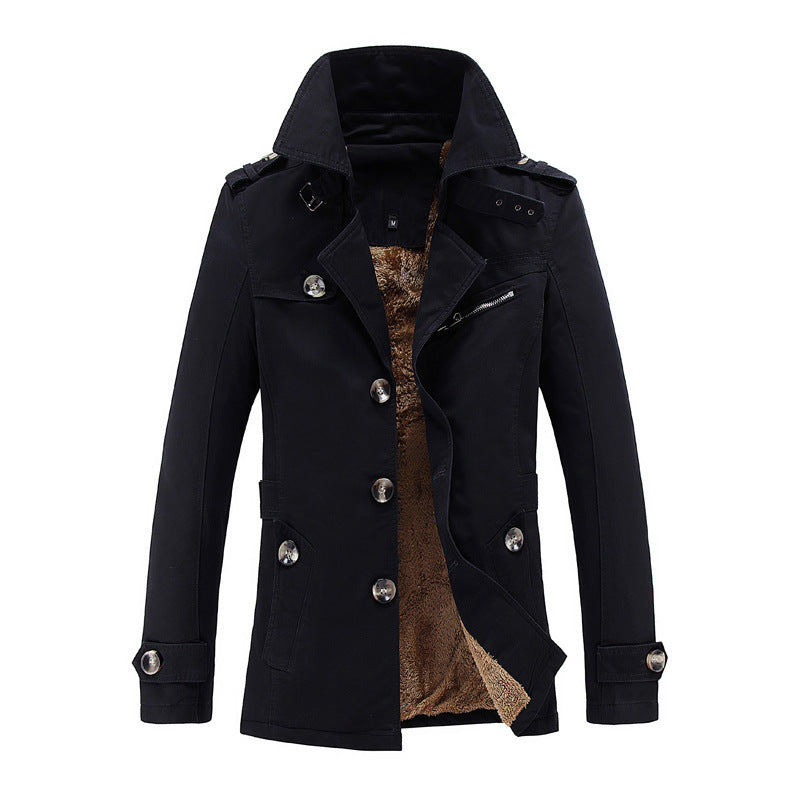 Men’s Trench Coat in Classic Long Style | Smart Casual Overcoat for All Seasons
