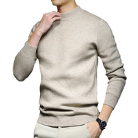 Men’s Wool Sweater in Classic Crew Neck Style | Warm Knitted Jumper