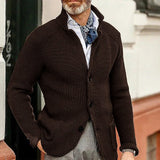 Men’s Knitted Cardigan in Smart Casual Style | Classic Button Up Sweater