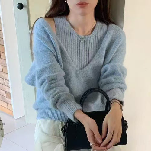 Women’s Two Piece Sweater Set | Knit Jumper and Cardigan Outfit