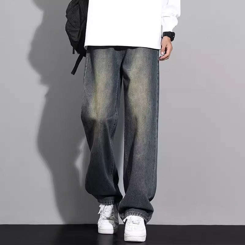 Men’s Baggy Jeans in Washed Streetwear Style | Loose Fit Denim Trousers
