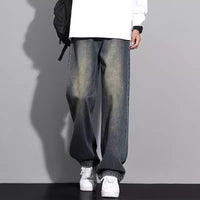 Men’s Baggy Jeans in Washed Streetwear Style | Loose Fit Denim Trousers
