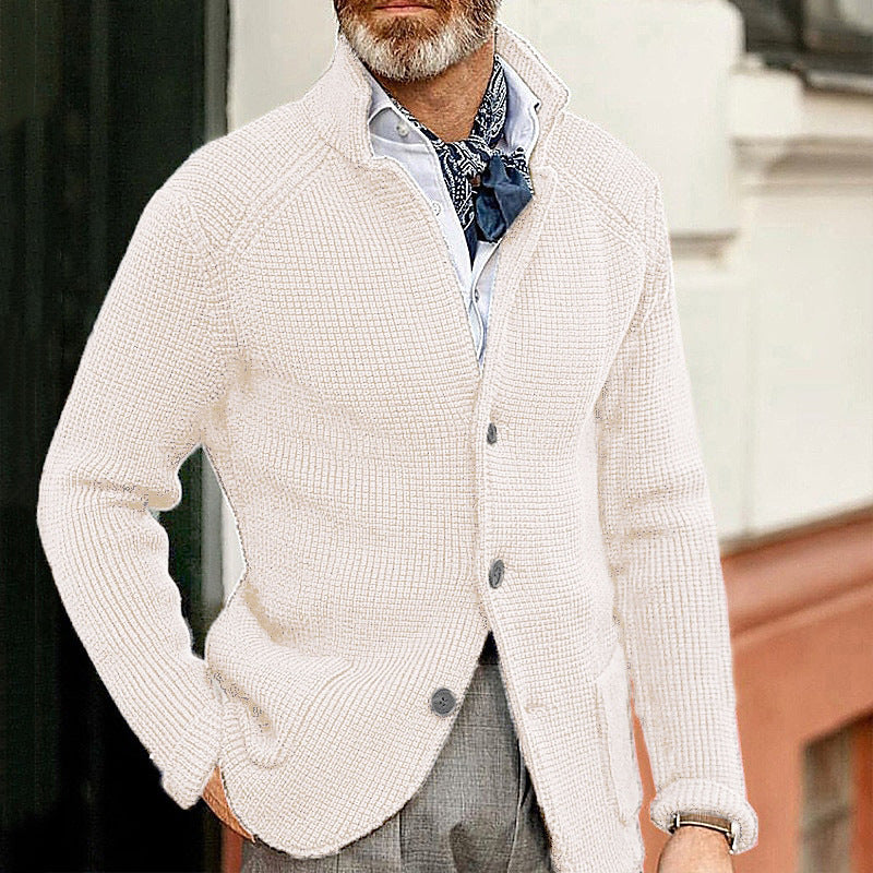 Men’s Knitted Cardigan in Smart Casual Style | Classic Button Up Sweater