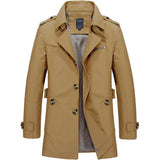 Men’s Trench Coat in Classic Long Style | Smart Casual Overcoat for All Seasons