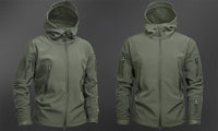 Men’s Softshell Fleece Jacket with Hood | Waterproof Outdoor Winter Coat