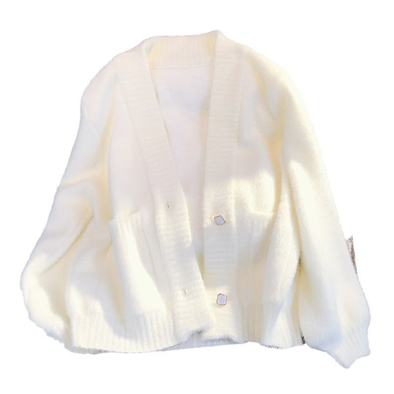 Women’s Knit Cardigan with V Neck Button Front | Soft Ladies Cardigan Sweater