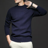 Men’s Wool Sweater in Classic Crew Neck Style | Warm Knitted Jumper