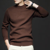 Men’s Wool Sweater in Classic Crew Neck Style | Warm Knitted Jumper