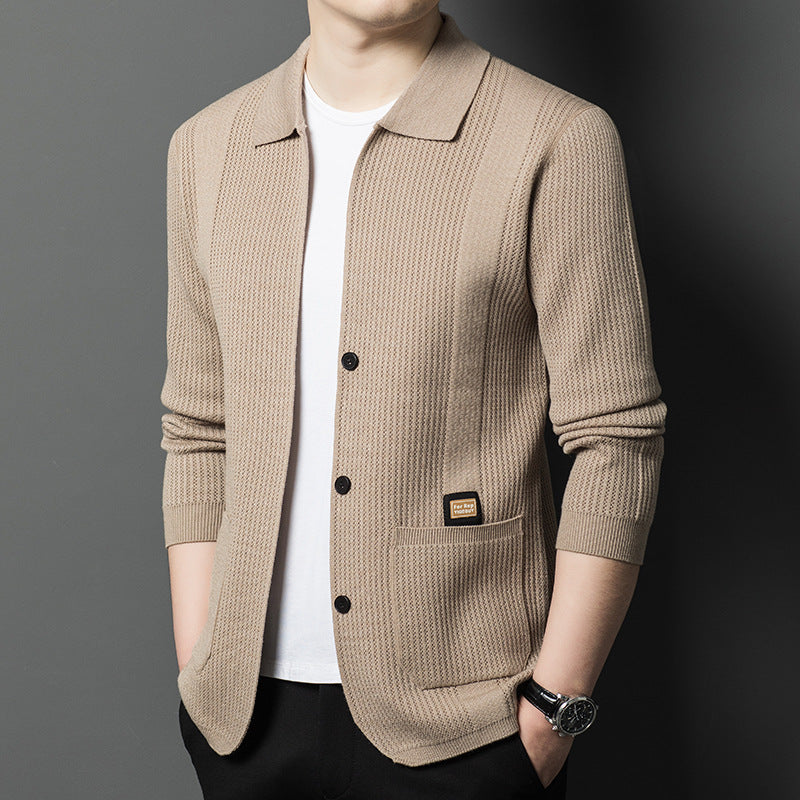 Men’s Casual Cardigan in Knitted Jumper Style | Lightweight Sweater Jacket