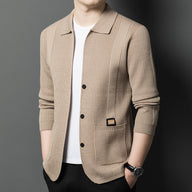 Men’s Casual Cardigan in Knitted Jumper Style | Lightweight Sweater Jacket