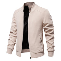 Men’s Autumn and Winter Jacket with Zip Front | Casual Warm Bomber Jacket